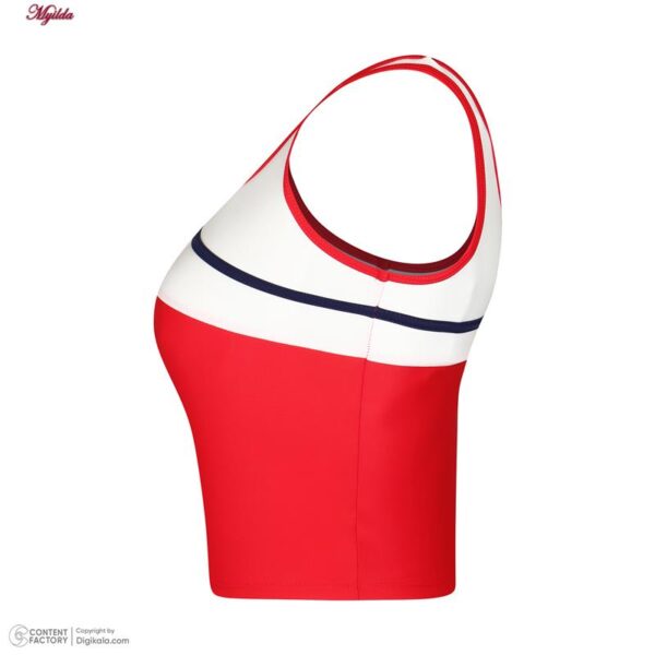 ست 2 تکه مایو دخترانه مدل 11006 رنگ قرمز