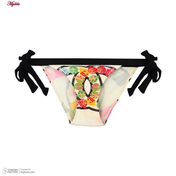 ست 2 تکه مایو دخترانه مدل 11017 رنگ کرم