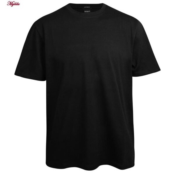 تی‌شرت آستین کوتاه مردانه نیکریس مدل پنبه ای کد 5316-H-NR&R رنگ مشکی
