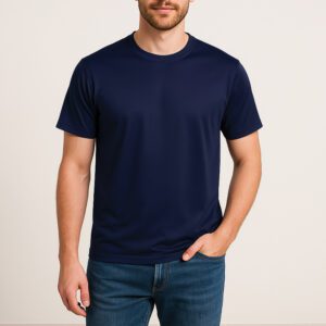 تی‌شرت آستین کوتاه مردانه مدل NC1-23-03 رنگ سرمه‌ای