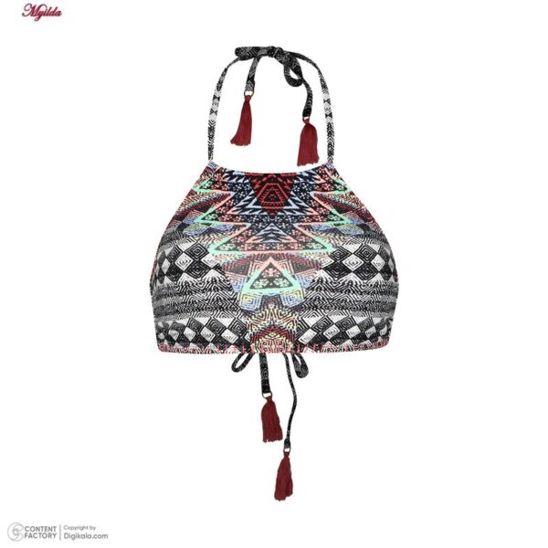 ست 2 تکه مایو دخترانه مدل 11008 رنگ مشکی