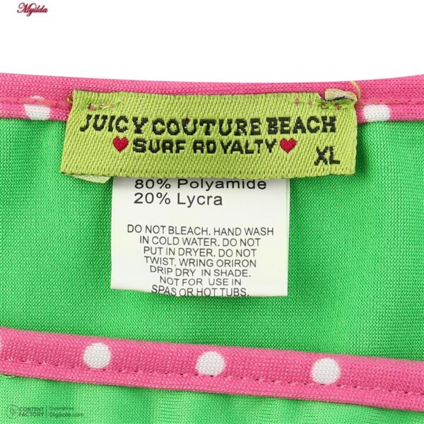 ست 2 تکه مایو دخترانه مدل 11002 رنگ سبز