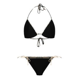 ست 2 تکه مایو دخترانه مدل 11020 رنگ مشکی