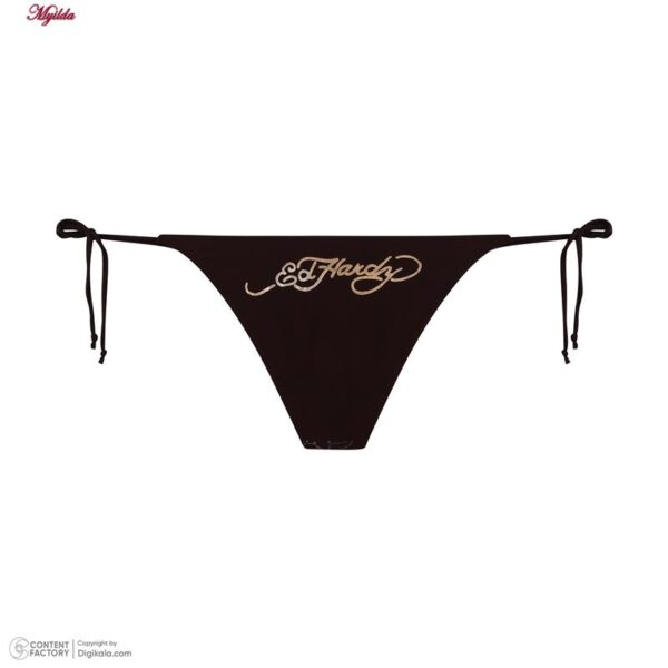 ست 2 تکه مایو دخترانه مدل 11005 رنگ قهوه‌ای