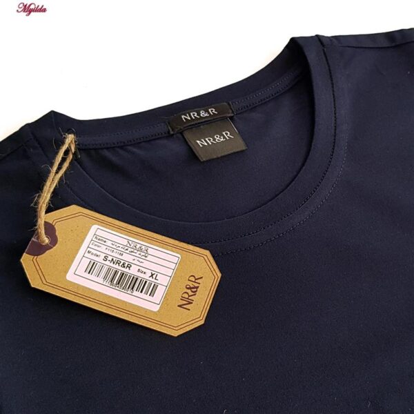 تی‌شرت آستین کوتاه مردانه مدل پنبه ای کد 5315-S-NR رنگ سرمه ای