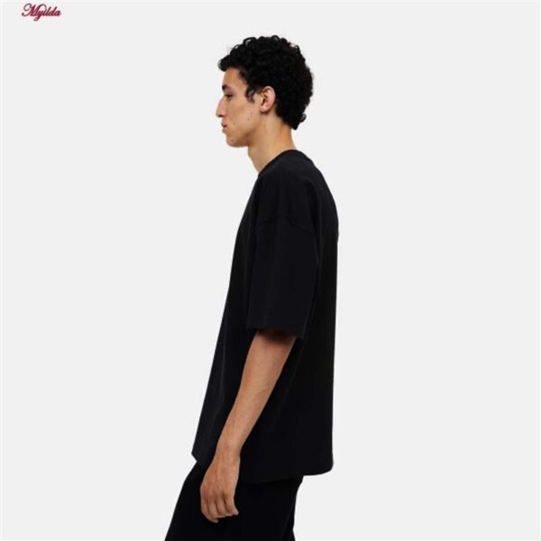 تی شرت مردانه مدل اورسایز پنبه ای کپ مربعی