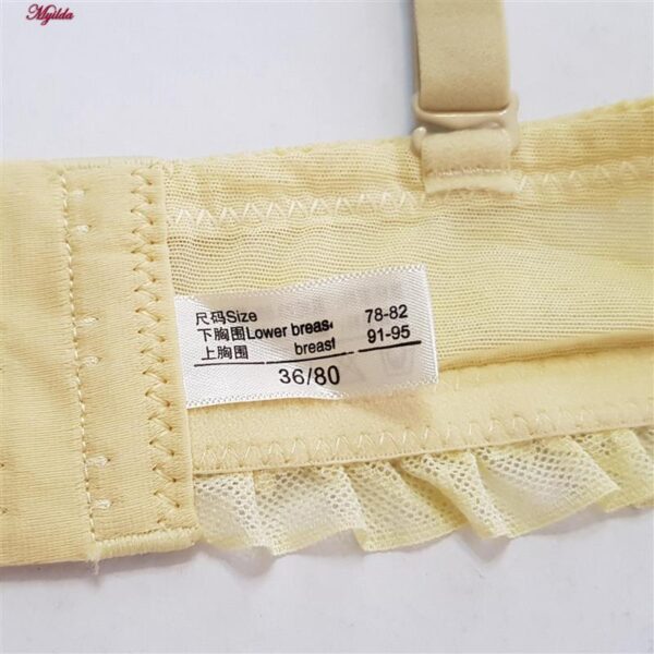 سوتین بدون فنر زنانه مدل کاپ اسفنجی گیپوری کد 5304 رنگ لیمویی