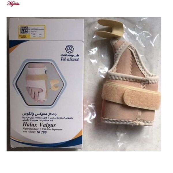 بانداژ هالوکس والگوس طب و صنعت کد S10200