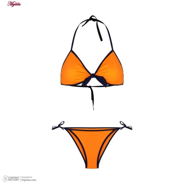 ست 2 تکه مایو دخترانه مدل 11014 رنگ نارنجی