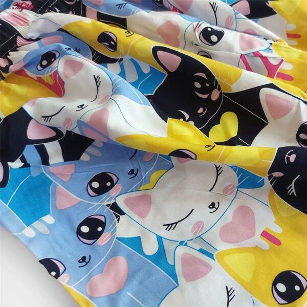 شلوارک راحتی زنانه مدل گربه کد 5356