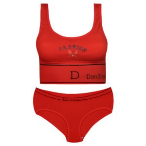 ست شورت و نیم تنه زنانه مدل بدون فنر پددار کد Myi-4620-6 رنگ قرمز