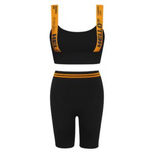 ست نیم‌تنه و شلوارک ورزشی زنانه ماییلدا مدل 5327