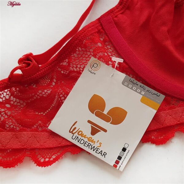 سوتین فنردار هارنس ضربدری زنانه ماییلدا مدل 5334 رنگ قرمز