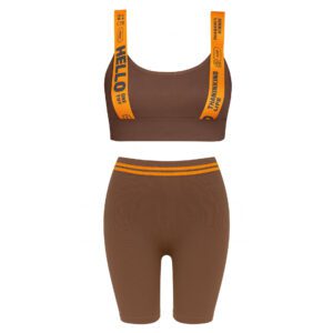 ست نیم تنه و شلوارک ورزشی زنانه ماییلدا مدل 5327