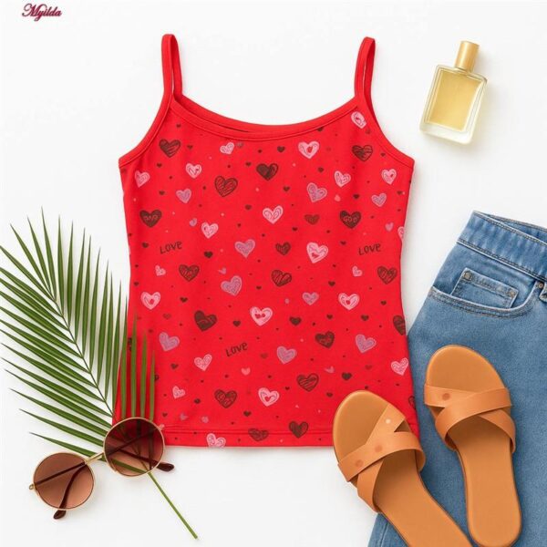 تاپ راحتی زنانه ماییلدا مدل قلبی کد 5328-3