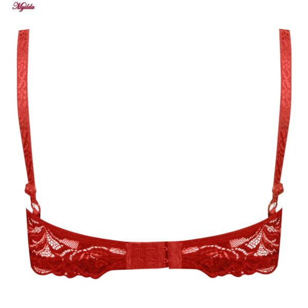 سوتین فنردار هارنس ضربدری زنانه ماییلدا مدل 5334 رنگ قرمز