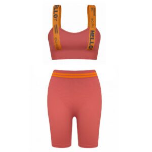 ست نیم‌تنه و شلوارک ورزشی زنانه ماییلدا مدل 5327