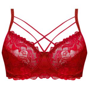 سوتین فنردار هارنس ضربدری زنانه ماییلدا مدل 5334 رنگ قرمز