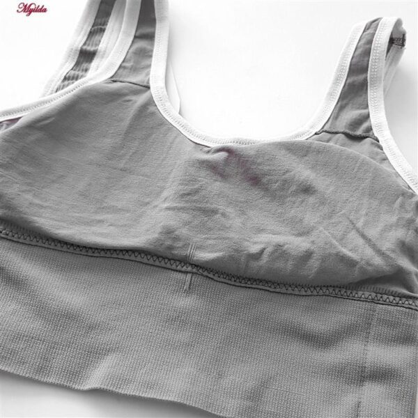 ست شورت و نیم تنه زنانه مدل بدون فنر پددار کد Myi-4620-3 رنگ خاکستری روشن