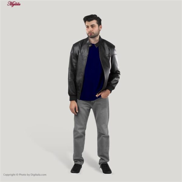 تیشرت آستین کوتاه مردانه کد SN101 رنگ سرمه ای