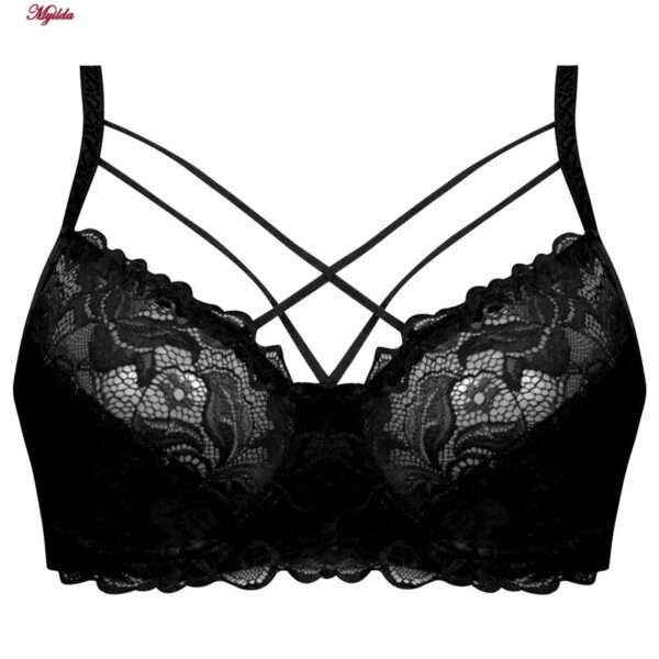 سوتین فنردار هارنس ضربدری زنانه ماییلدا مدل 5334 رنگ مشکی