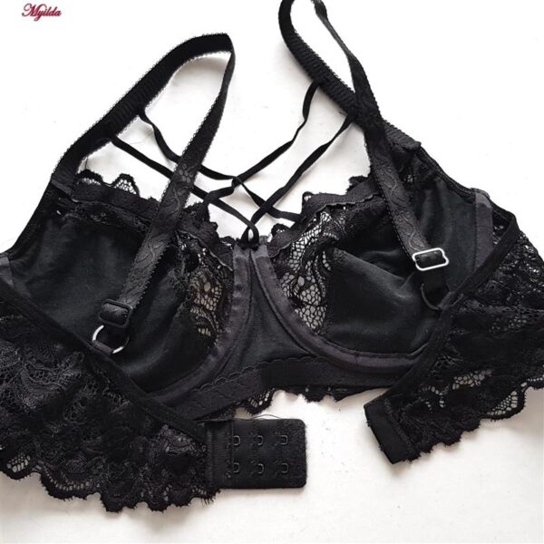 سوتین فنردار هارنس ضربدری زنانه ماییلدا مدل 5334 رنگ مشکی