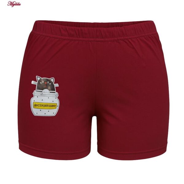 شلوارک راحتی زنانه ماییلدا مدل گربه کد 5325