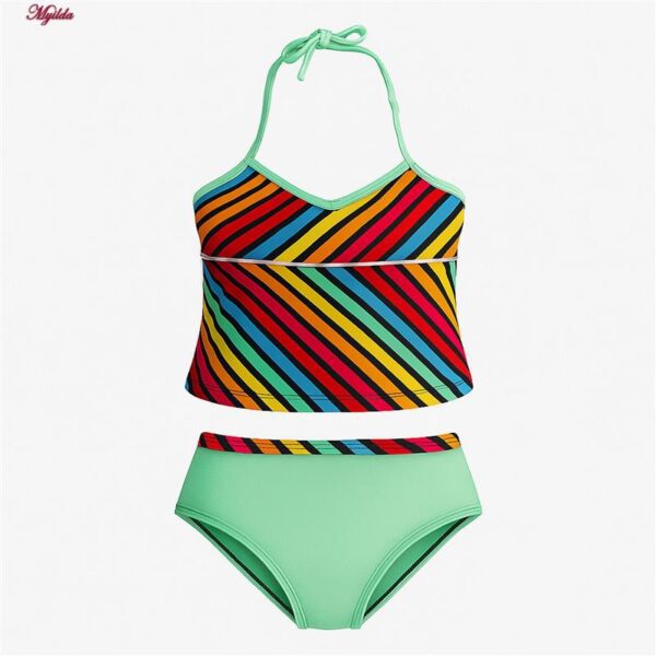 ست 2 تکه مایو بدون کلاه دخترانه مدل 1273