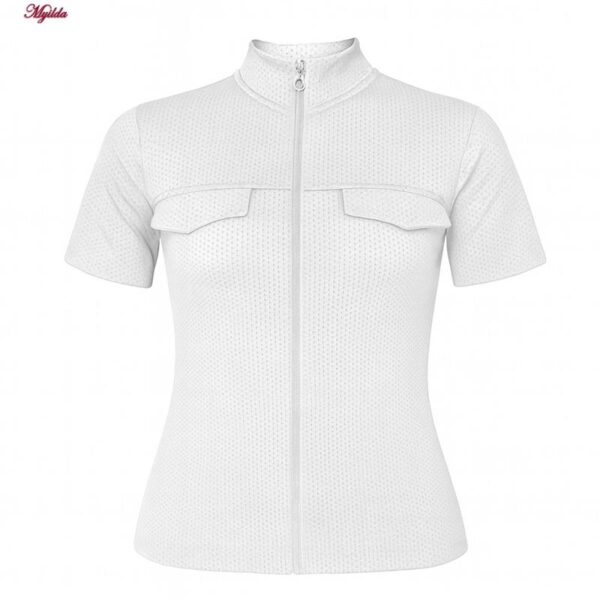 تی شرت آستین کوتاه ورزشی زنانه ماییلدا مدل 5338-556