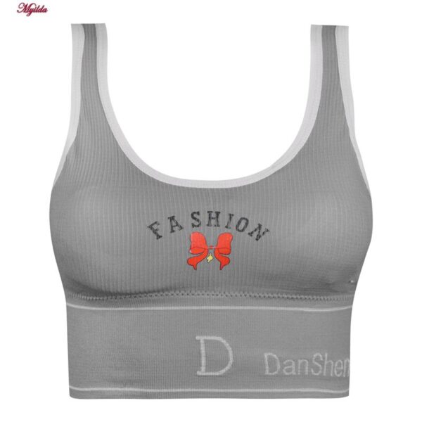 ست شورت و نیم تنه زنانه مدل بدون فنر پددار کد Myi-4620-3 رنگ خاکستری روشن