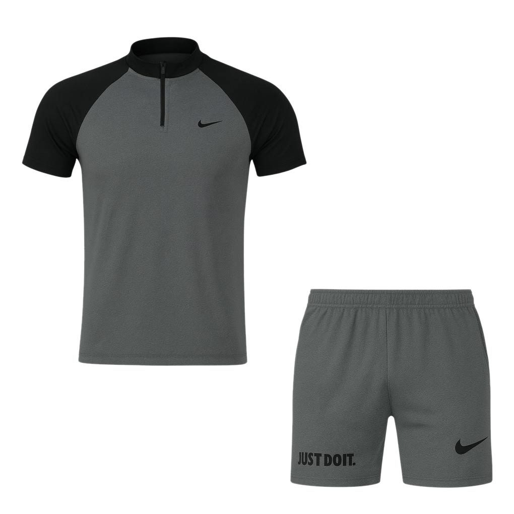 ست تیشرت آستین کوتاه و شلوارک ورزشی مردانه مدل 5374-806 ست تیشرت آستین کوتاه و شلوارک ورزشی مردانه مدل 5374-806