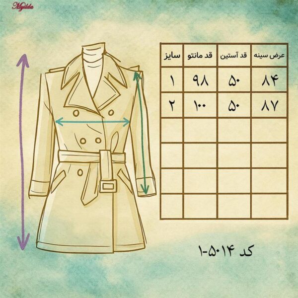 مانتو زنانه نوآور مدل 5402-5014-1