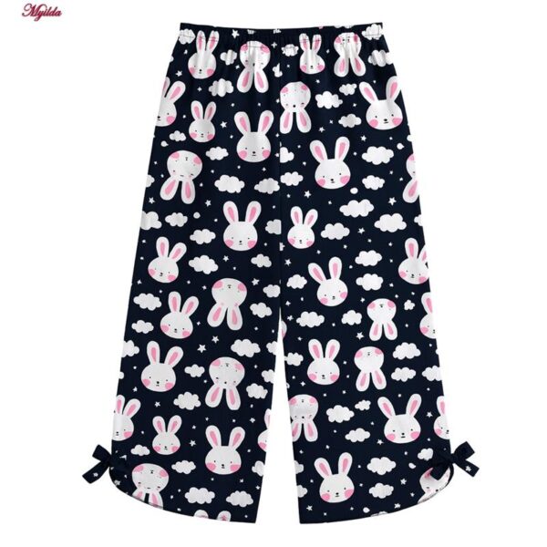 شلوارک راحتی زنانه ماییلدا مدل خرگوش و ابر کد 5358