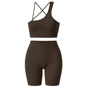 ست نیم‌تنه و شلوارک ورزشی زنانه ماییلدا مدل 5409-7106