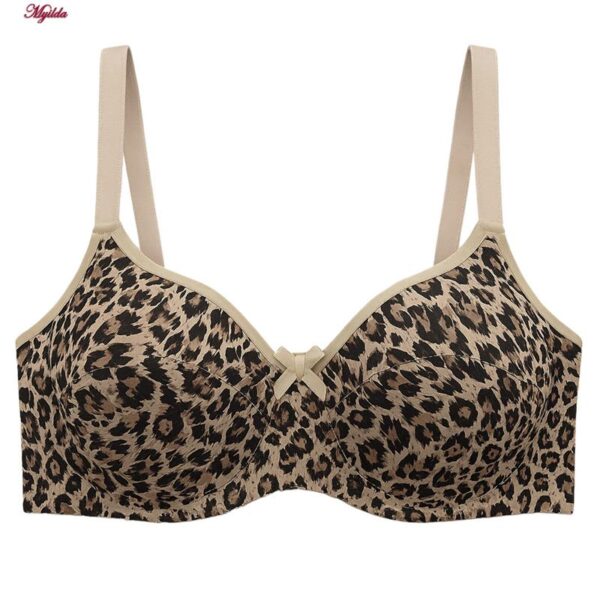 ست شورت و سوتین زنانه شارمین مدل پلنگی فنردار کد 5466-2065