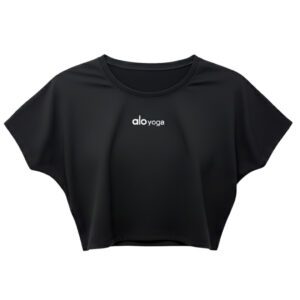 کراپ تی شرت ورزشی آستین کوتاه زنانه مدل 5488-577