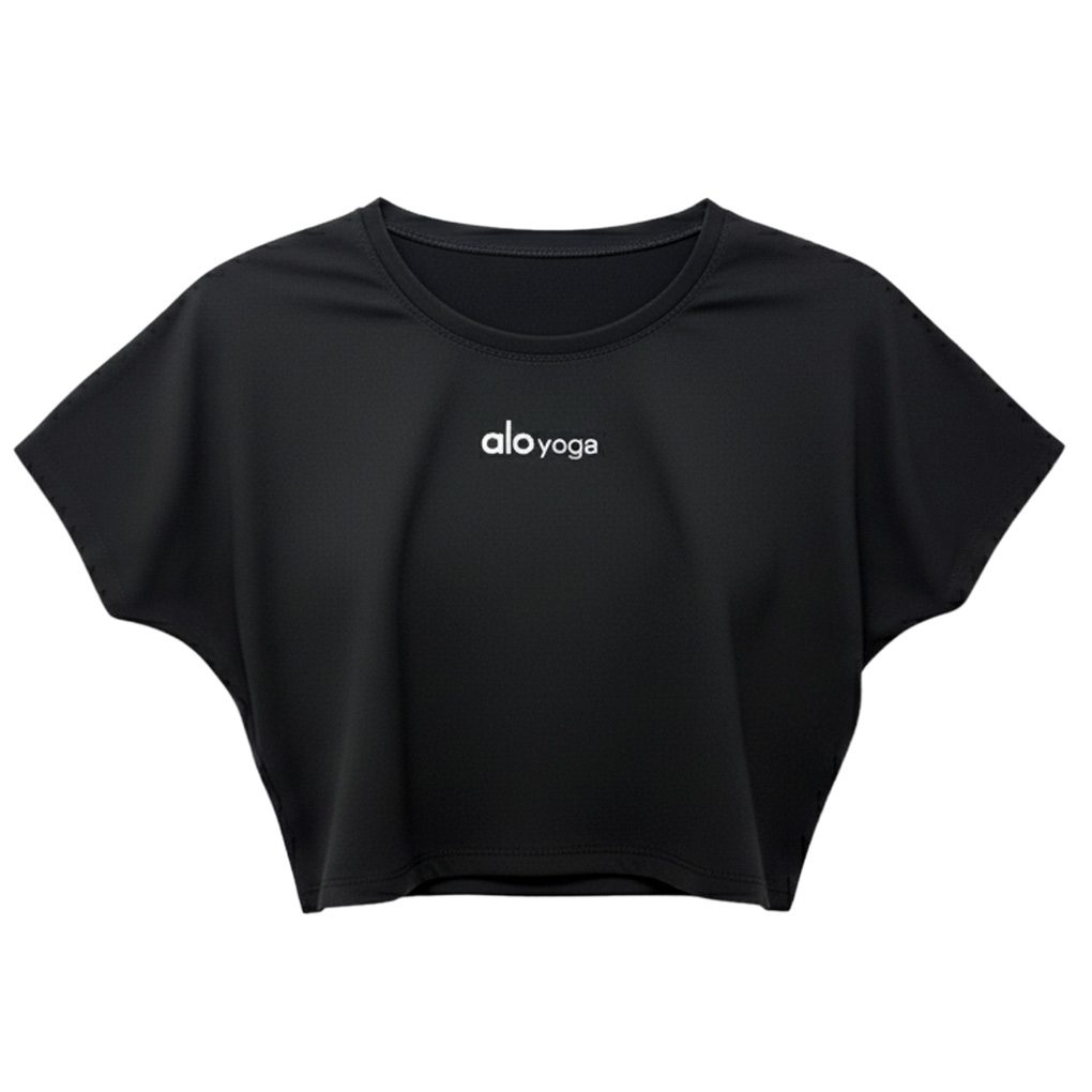 کراپ تی شرت ورزشی آستین کوتاه زنانه مدل 5488-577 کراپ تی شرت ورزشی آستین کوتاه زنانه مدل 5488-577