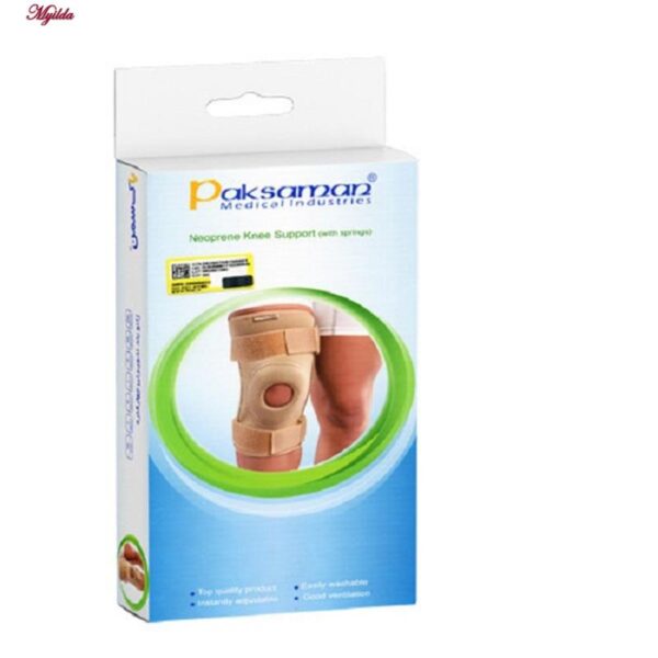 زانوبند طبی پاک سمن مدل نئوپرنی چهار فنره