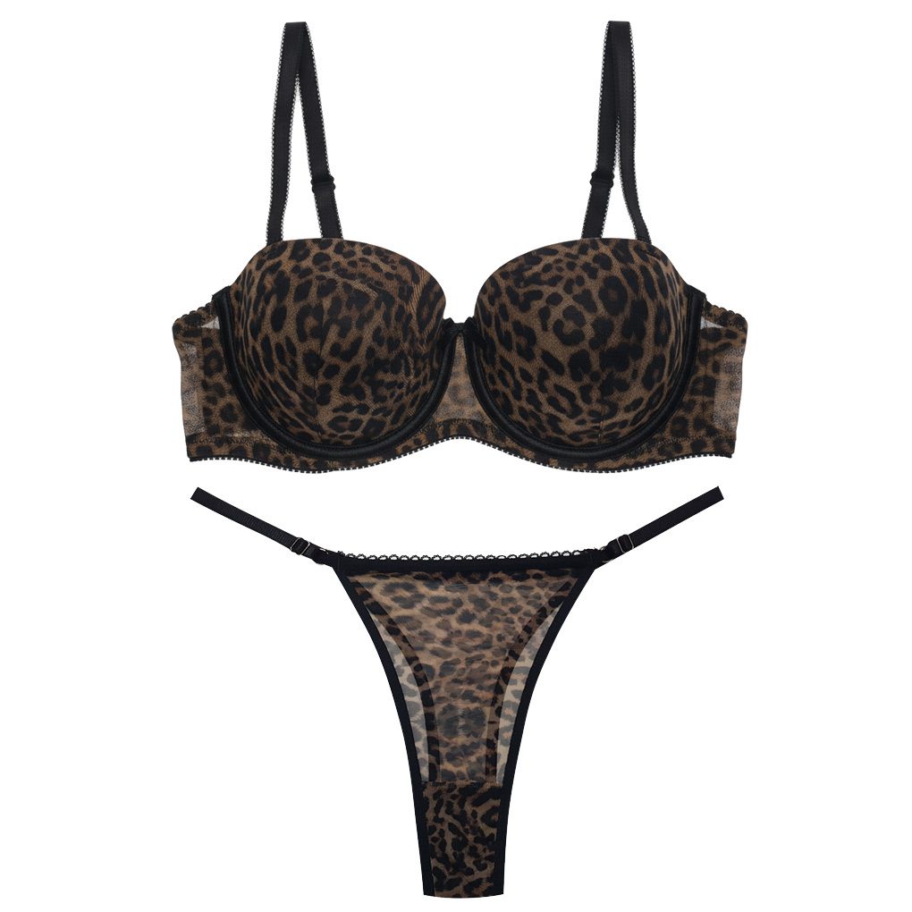 ست شورت و سوتین زنانه شارمین مدل جکدار فنردار پلنگی کد 5458-1066 ست شورت و سوتین زنانه شارمین مدل جکدار فنردار پلنگی کد 5458-1066