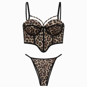 ست شورت و سوتین زنانه ماییلدا مدل اسفنجی نیم جک پایه بلند هارنس دار کد 5460-813