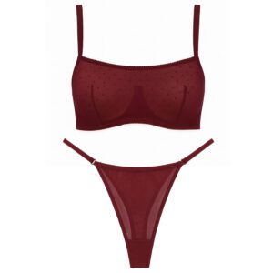 ست شورت و سوتین زنانه براگور مدل فنردار تاپی کد 5462-2030