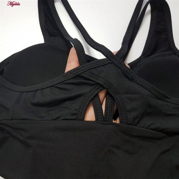 نیم‌تنه ورزشی زنانه مدل پددار بند ضربدری کد 5485-466