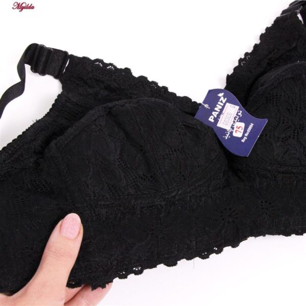 سوتین زنانه پانیذ مدل بدون فنر کد 66369 رنگ مشکی