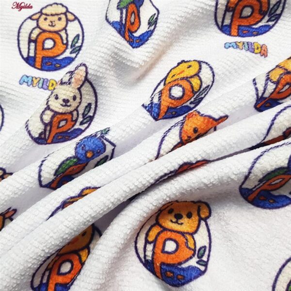 حوله دست و صورت ماییلدا طرح مزرعه حیوانات کد 5538 سایز 75x35 سانتی متر