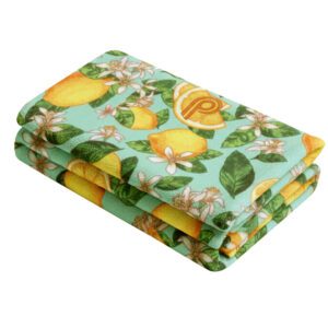 حوله دست و صورت ماییلدا طرح لیمو ترش کد 5538 سایز 35x75 سانتی متر