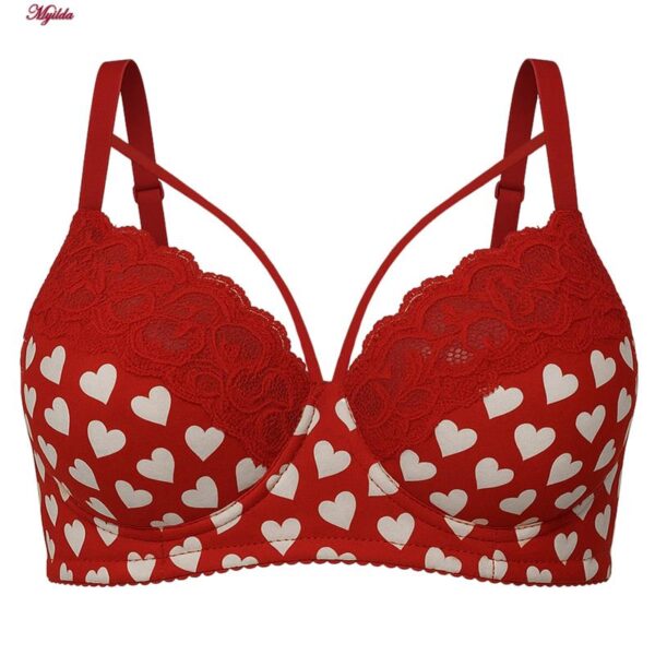 سوتین فنردار زنانه ماییلدا مدل هارنس دار قلب قلبی کد 5551