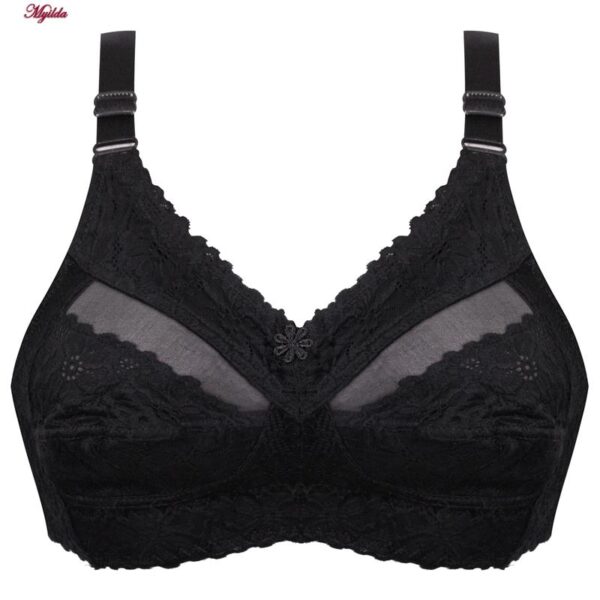 سوتین زنانه پانیذ مدل بدون فنر کد 66369 رنگ مشکی