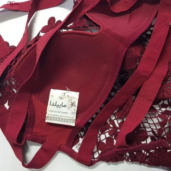 تاپ زنانه ماییلدا مدل گل گلی گیپوری کد 5474-1837