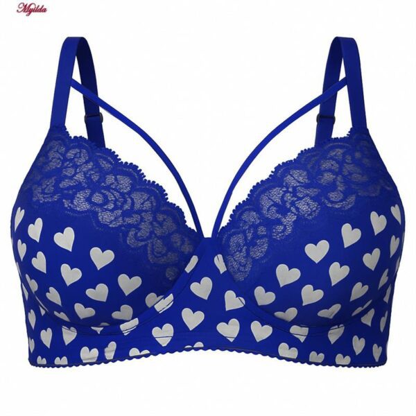 سوتین فنردار زنانه ماییلدا مدل هارنس دار قلب قلبی کد 5551