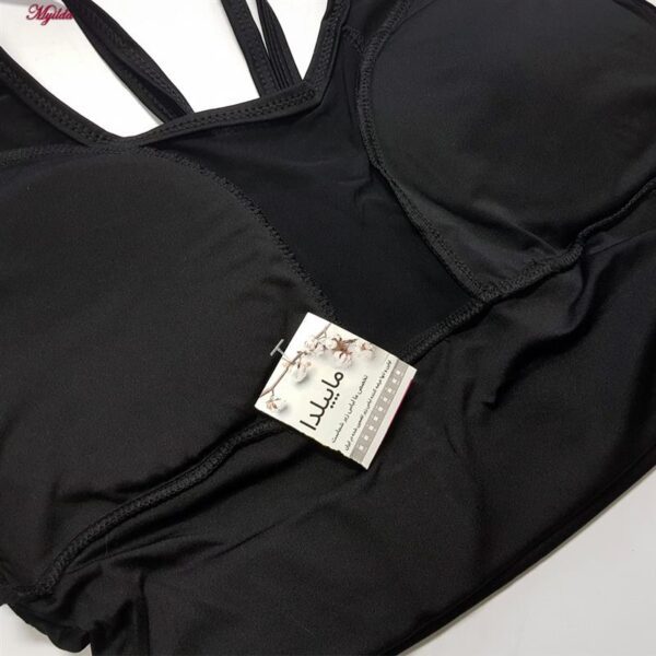 نیم‌تنه ورزشی زنانه مدل پددار بند ضربدری کد 5485-466